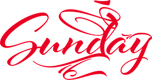 Sunday lettering