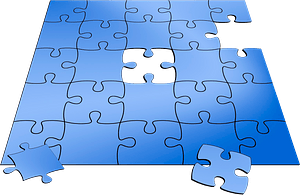 Blue puzzle