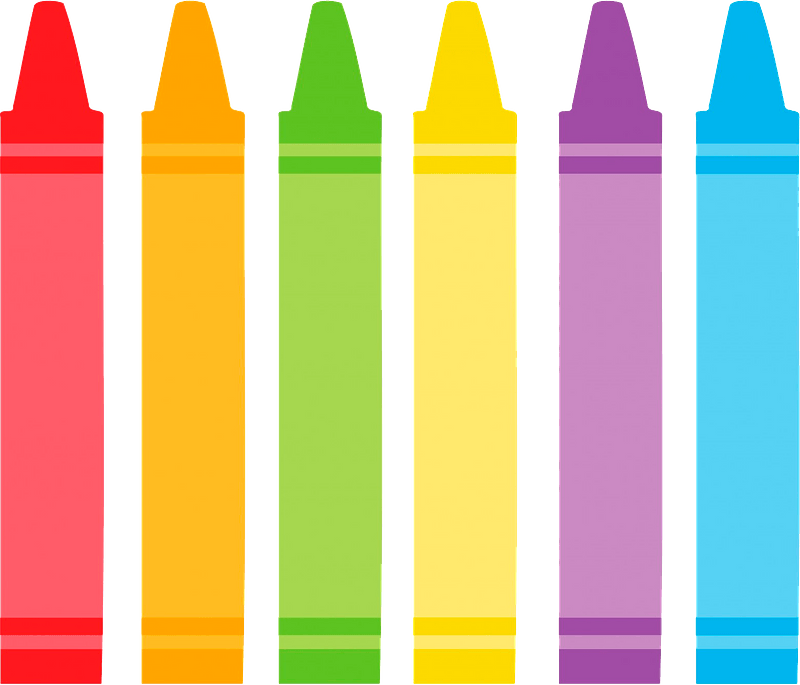 Multicolored crayons