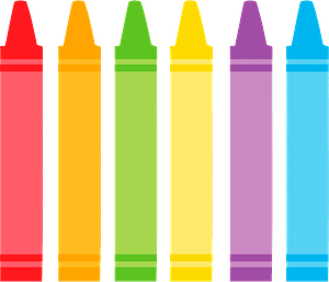 Multicolored crayons