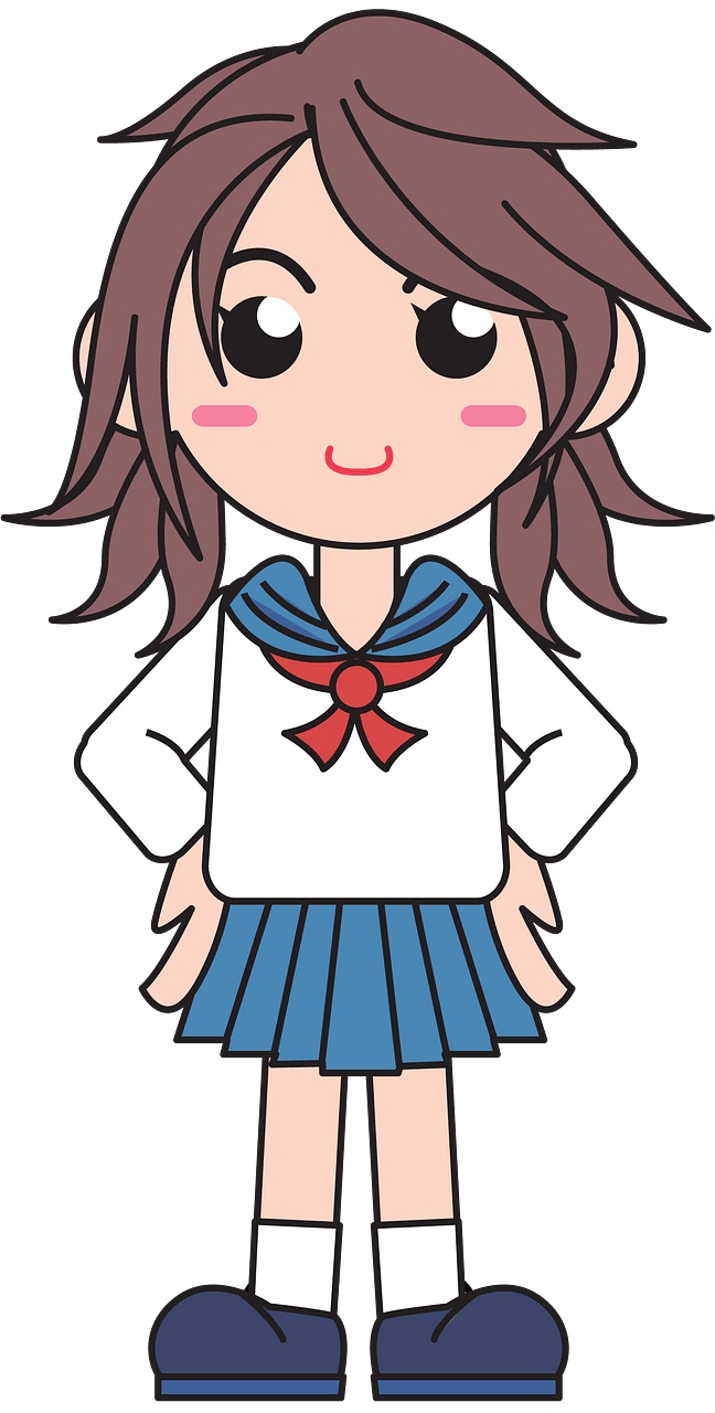 Japanese school girl