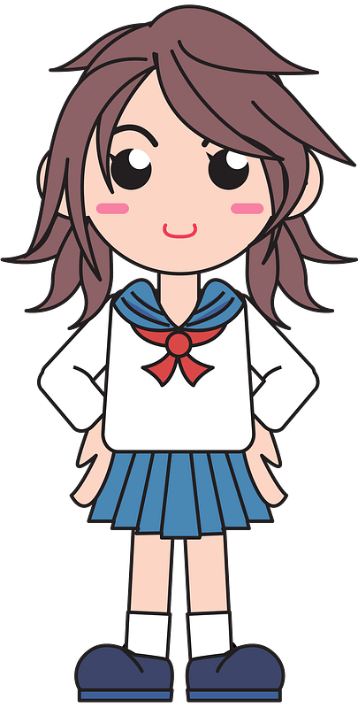 Japanese school girl
