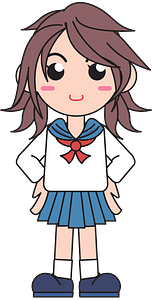 Japanese school girl