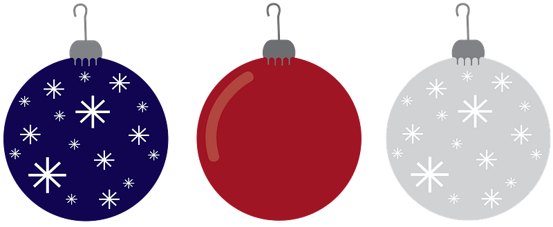 Multicolored Christmas balls