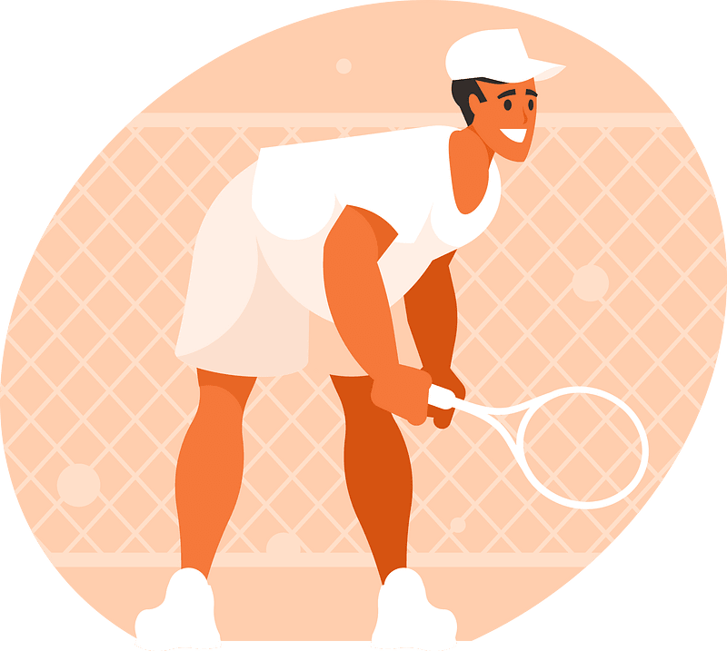 Tennis player clip art