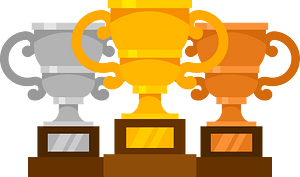 Trophies for the winners