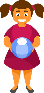 Girl with a ball