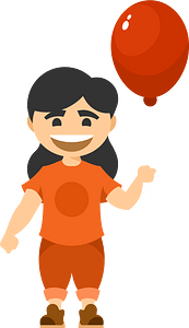 Girl with a red balloon