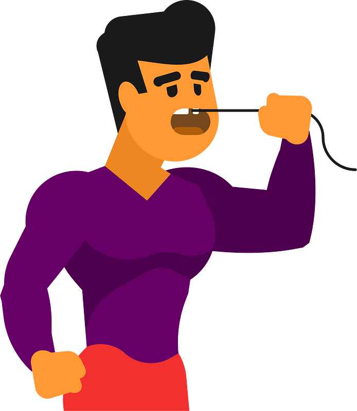 Man is pulling a tooth