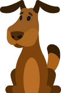 Cartoon dog vector