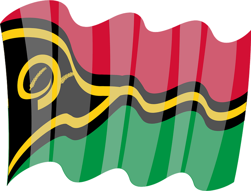 Flag of Vanuatu vector clip art