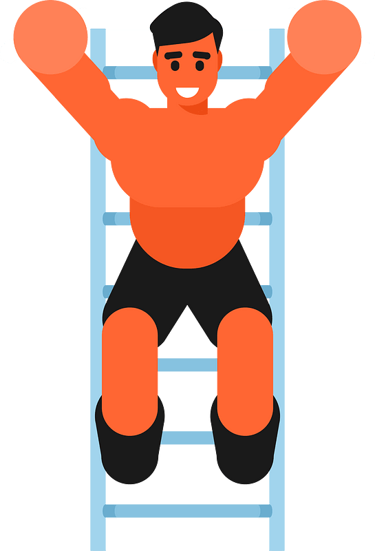 Athlete is exercising in the gym