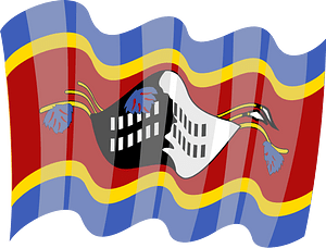 Flag of Swaziland vector clip art