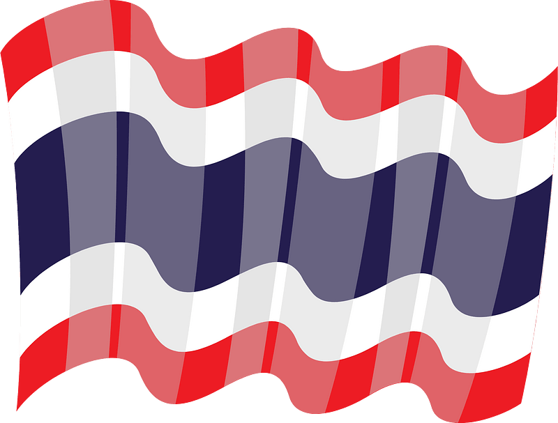 Flag of Thailand clip art
