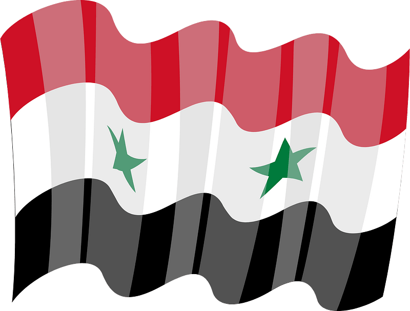 Flag of Syria clip art