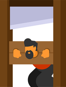 Guillotine vector clip art