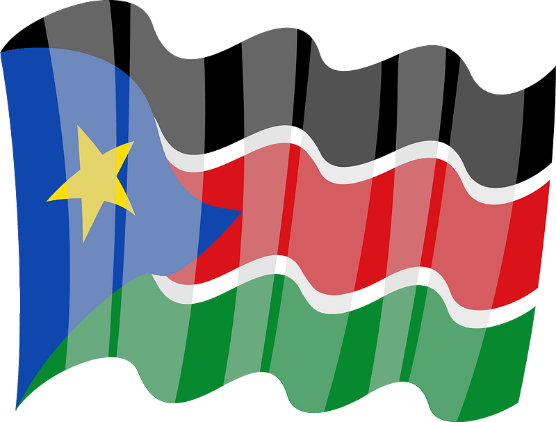 Flag of South Sudan vector clip art