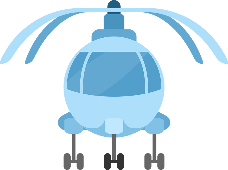 Helicopter front view