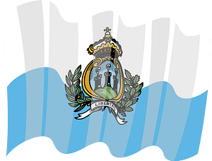 Flag of San Marino vector clip art