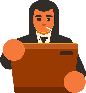Gangster opens a briefcase
