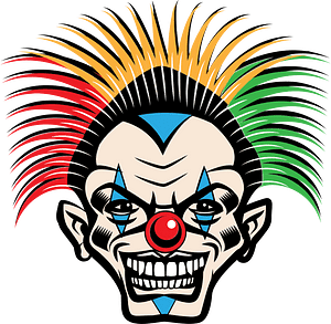 Clown colorful face