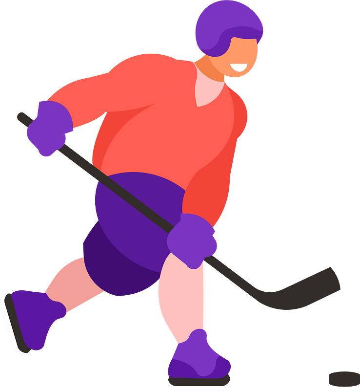 Hockey player vector