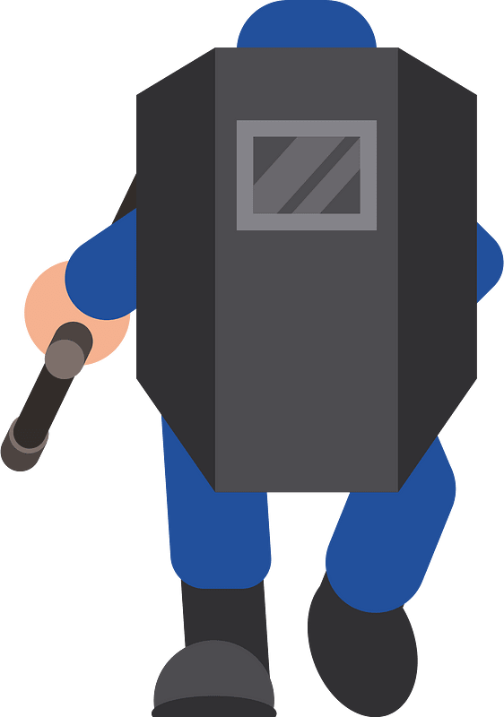 Policeman with a shield