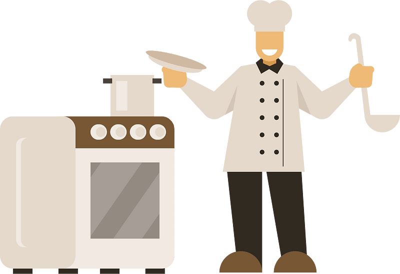 Chef prepares food
