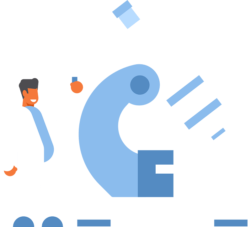 Medical research vector concept