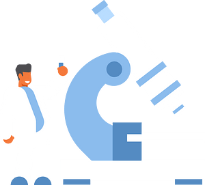 Medical research vector concept