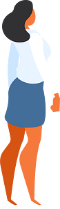 Girl exits the room