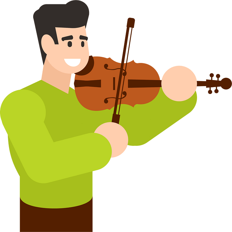 Man playing the violin