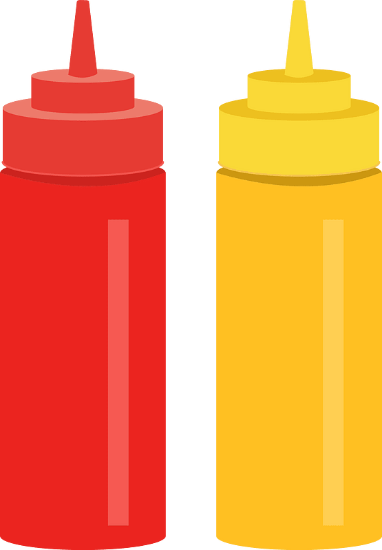 Ketchup and Mustard Bottles