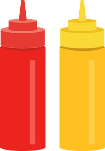 Ketchup and Mustard Bottles