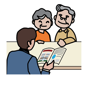 Old Couple with Real Estate Agent