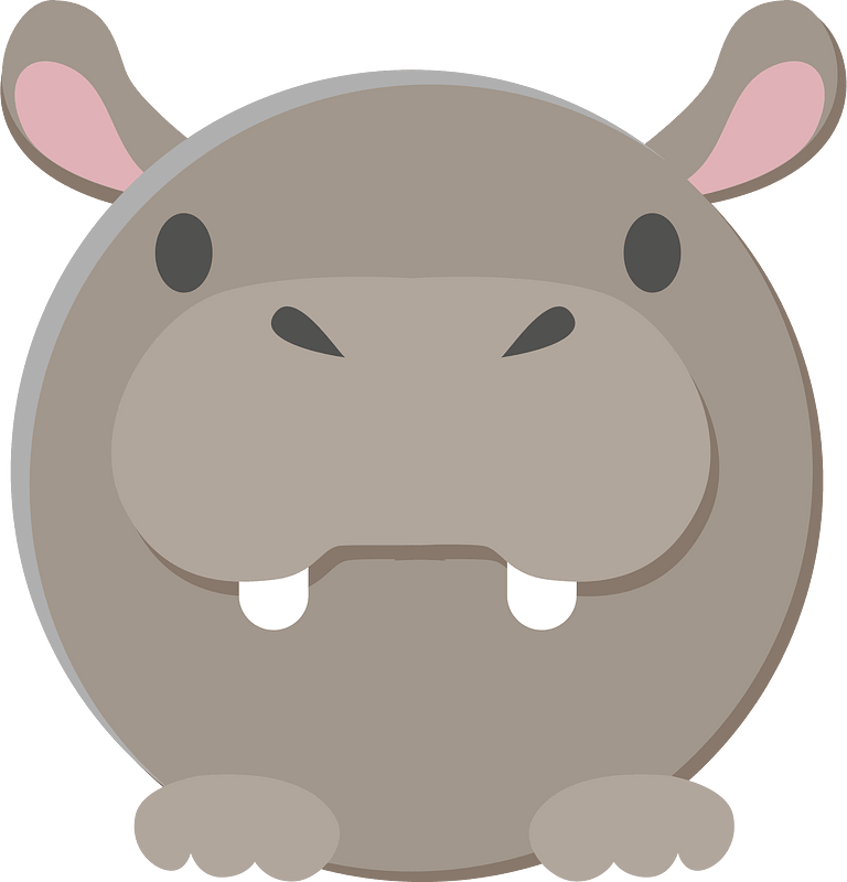 Round Hippopotamus