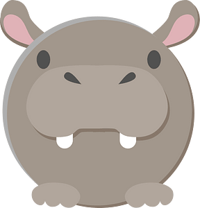 Round Hippopotamus