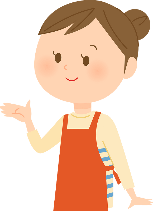 Woman in an Orange Apron