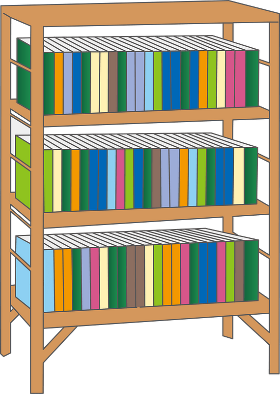 Bookshelf Full of Books