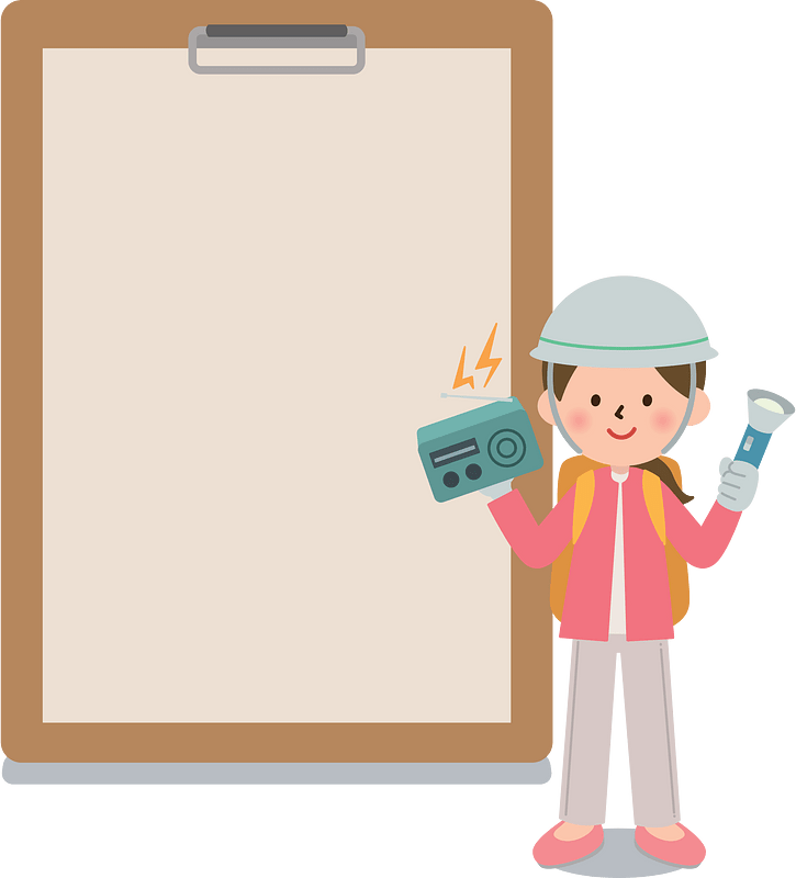 Clipboard with Emergency Evacuation Plan