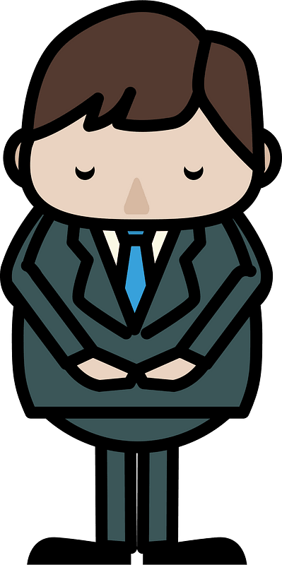 Business Man Takes a Bow