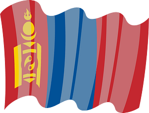 National flag of Mongolia