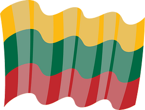 The national flag of Lithuania