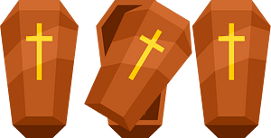 Open coffin