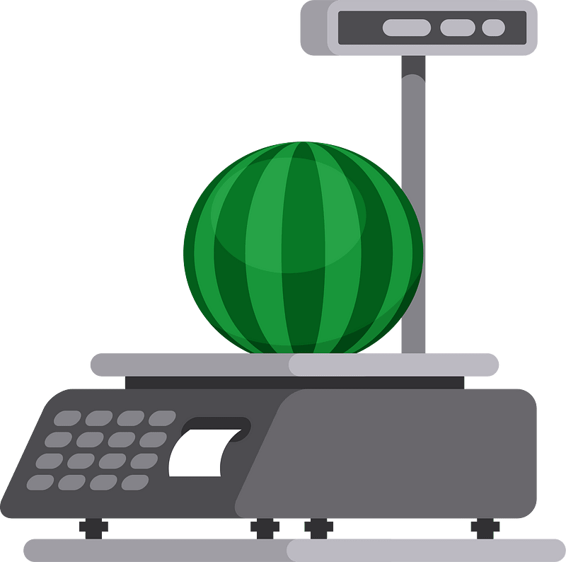 Watermelon on electronic scale