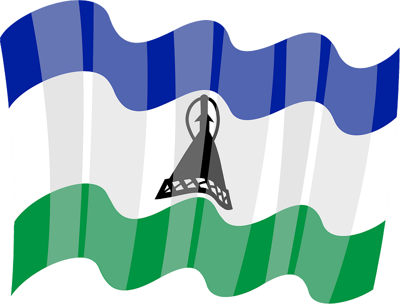 Lesotho national flag