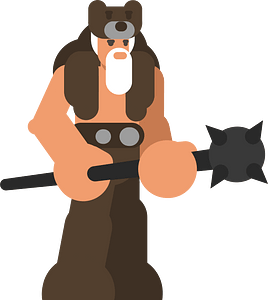Viking with a weapon