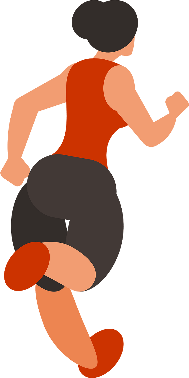 A running woman