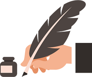 Writing with a quill
