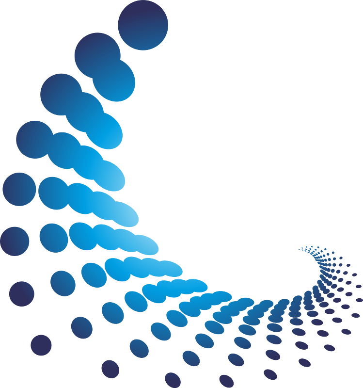 Halftone swirl